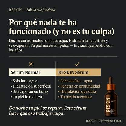 RESKIN™ - Serum Anti-arrugas de Sebo de Res