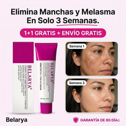 Belarya™ Elimina Manchas Faciales en 4 Semanas con Crema de Arbutina