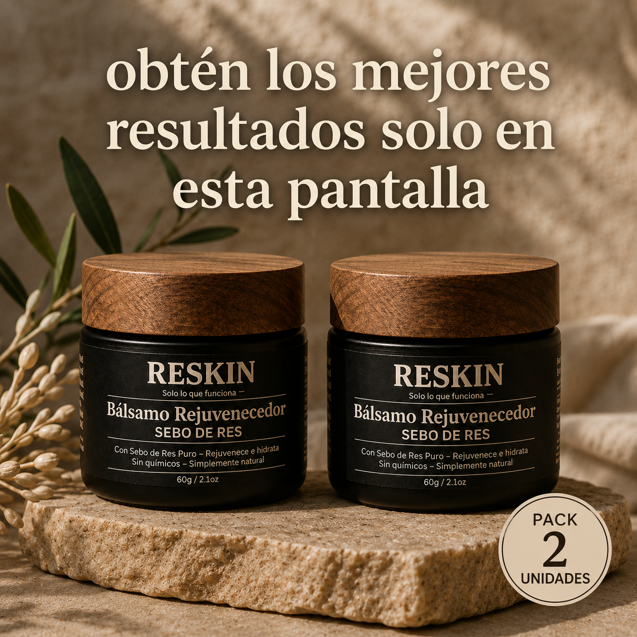 Pack 2 Botes RESKIN Oferta exclusiva clientes.