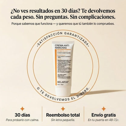 Belarya™ Crema Anti-Manchas - Resultados en 4 Semanas