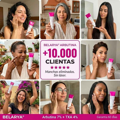 Belarya™ Elimina Manchas Faciales en 4 Semanas con Crema de Arbutina