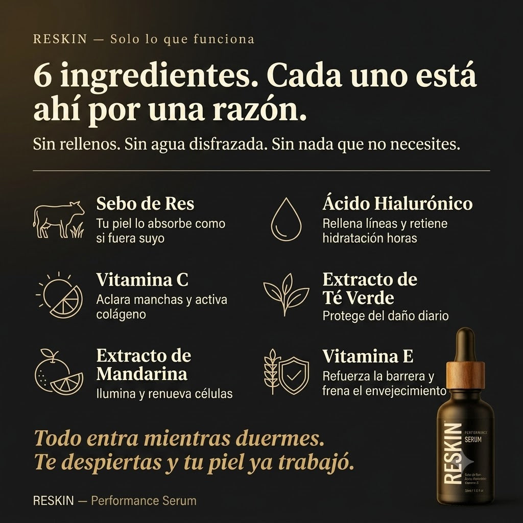 RESKIN™ - Serum Anti-arrugas de Sebo de Res