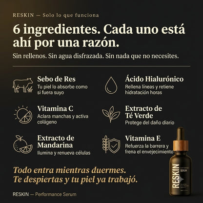 RESKIN™ - Serum Anti-arrugas de Sebo de Res