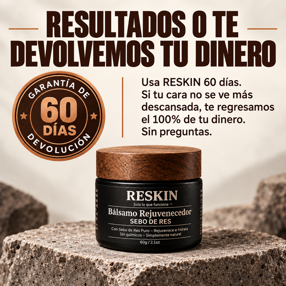 Garantía de devolución de 60 días