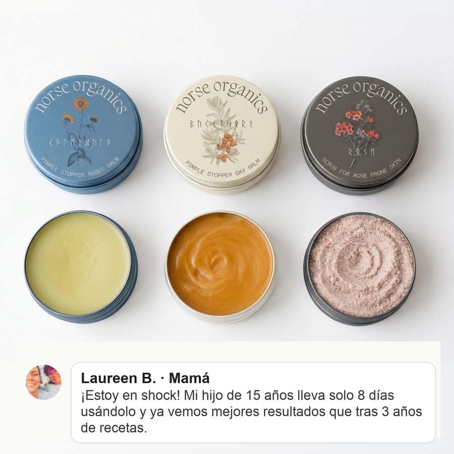Ritual de 3 pasos: Bálsamo de Noche, Bálsamo de Día y Exfoliante