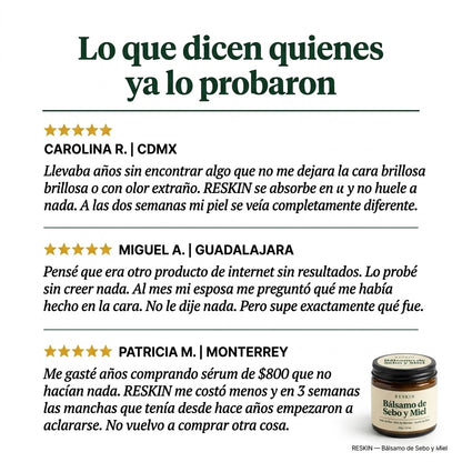 RESKIN - Rejuvenece tu Piel con Sebo de Res
